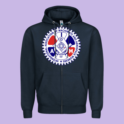 Association Of Machinists And Aerospace Workers Classic Zipper Hoodie Designed By Artisfamous