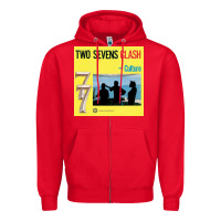 Red two sevens clash culture Zipper Hoodie - artisFamous