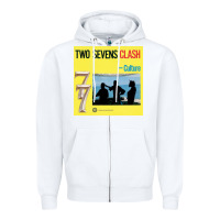 White two sevens clash culture Zipper Hoodie - artisFamous
