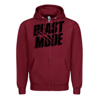 Burgundy beast mode classic Zipper Hoodie - artisFamous