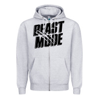 Heather Grey beast mode classic Zipper Hoodie - artisFamous