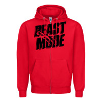 Red beast mode classic Zipper Hoodie - artisFamous