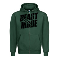 Sports Green beast mode classic Zipper Hoodie - artisFamous