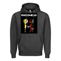 Charcoal Heather radio Zipper Hoodie - artisFamous