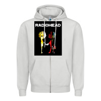 Dove Grey radio Zipper Hoodie - artisFamous
