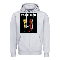 Heather Grey radio Zipper Hoodie - artisFamous