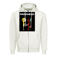 Oatmeal Heather radio Zipper Hoodie - artisFamous