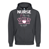 Smoke nurse by day super mom by night Zipper Hoodie - artisFamous