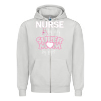 Dove Grey nurse by day super mom by night Zipper Hoodie - artisFamous
