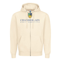 Sandshell Chamberlain College Zipper Hoodie - artisFamous