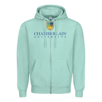 Seafoam Chamberlain College Zipper Hoodie - artisFamous