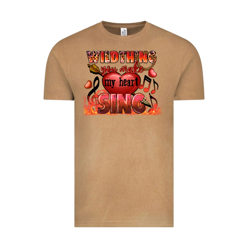 Valentine's Day Wild Thing You Make My Heart Sing Vintage Tee by FaDigitalArtStudio | Teevron