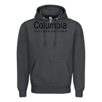 Smoke Columbia College Chicago Zipper Hoodie - artisFamous
