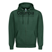 Sports Green Columbia College Chicago Zipper Hoodie - artisFamous