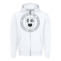 White Illinois Institute of Technology College Zipper Hoodie - artisFamous