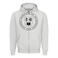 Dove Grey Illinois Institute of Technology College Zipper Hoodie - artisFamous