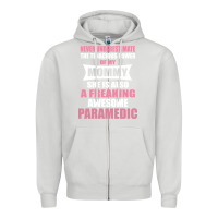 Dove Grey never underestimate mommy paramedic Zipper Hoodie - artisFamous