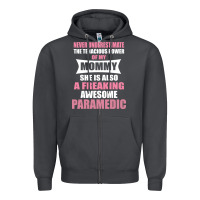 Smoke never underestimate mommy paramedic Zipper Hoodie - artisFamous