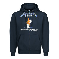 Navy design Premium 88 Fingers Louie Zipper Hoodie - artisFamous