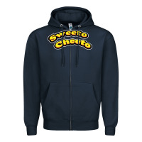 Navy sweeto cheeto Zipper Hoodie - artisFamous