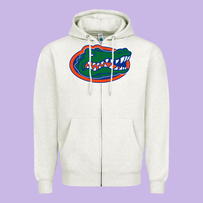 Gators Gator Zipper Hoodie Designed By Artisfamous
