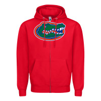 Red gators gator Zipper Hoodie - artisFamous