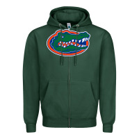 Sports Green gators gator Zipper Hoodie - artisFamous