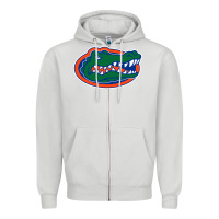 Dove Grey gators gator Zipper Hoodie - artisFamous