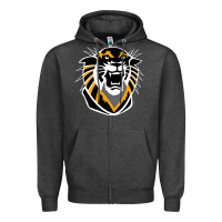 Charcoal Heather fort hays tigers Zipper Hoodie - artisFamous