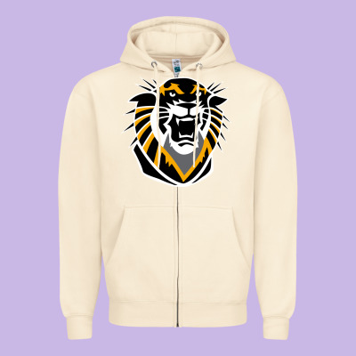 Fort Hays Tigers Zipper Hoodie Designed By Artisfamous