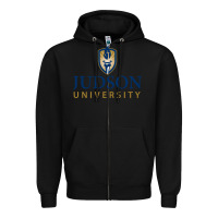 Black Judson College Zipper Hoodie - artisFamous