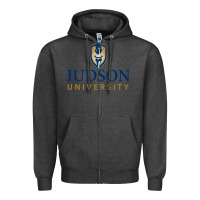 Charcoal Heather Judson College Zipper Hoodie - artisFamous