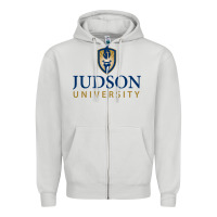 Dove Grey Judson College Zipper Hoodie - artisFamous