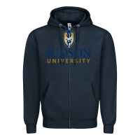 Navy Judson College Zipper Hoodie - artisFamous