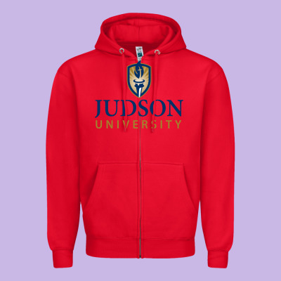 Judson College Zipper Hoodie Designed By Artisfamous