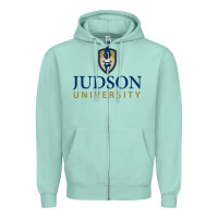 Seafoam Judson College Zipper Hoodie - artisFamous
