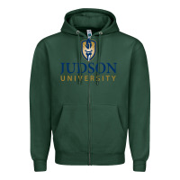 Sports Green Judson College Zipper Hoodie - artisFamous