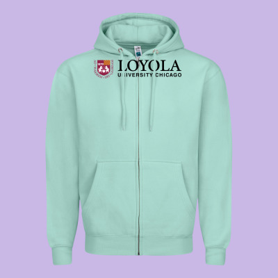Loyola College Chicago Zipper Hoodie Designed By Artisfamous