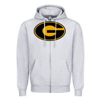 Heather Grey grambling tigers Zipper Hoodie - artisFamous