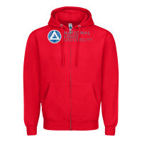 Red National Louis College Zipper Hoodie - artisFamous