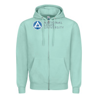 Seafoam National Louis College Zipper Hoodie - artisFamous