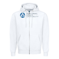 White National Louis College Zipper Hoodie - artisFamous