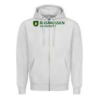 Dove Grey Rasmussen College Zipper Hoodie - artisFamous