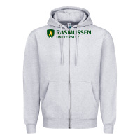 Heather Grey Rasmussen College Zipper Hoodie - artisFamous