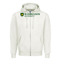 Oatmeal Heather Rasmussen College Zipper Hoodie - artisFamous