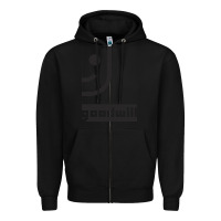 Black goodwill classic Zipper Hoodie - artisFamous