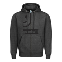 Charcoal Heather goodwill classic Zipper Hoodie - artisFamous