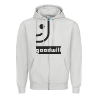Dove Grey goodwill classic Zipper Hoodie - artisFamous