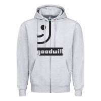 Heather Grey goodwill classic Zipper Hoodie - artisFamous