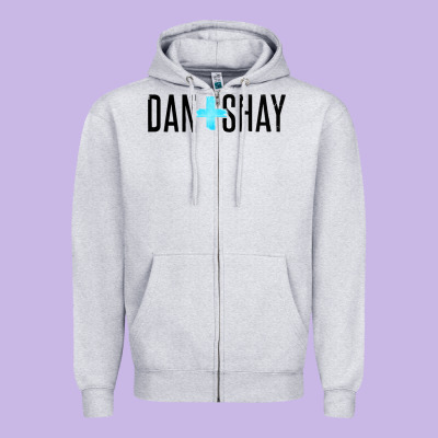 Dan+shay Zipper Hoodie Designed By Artisfamous
